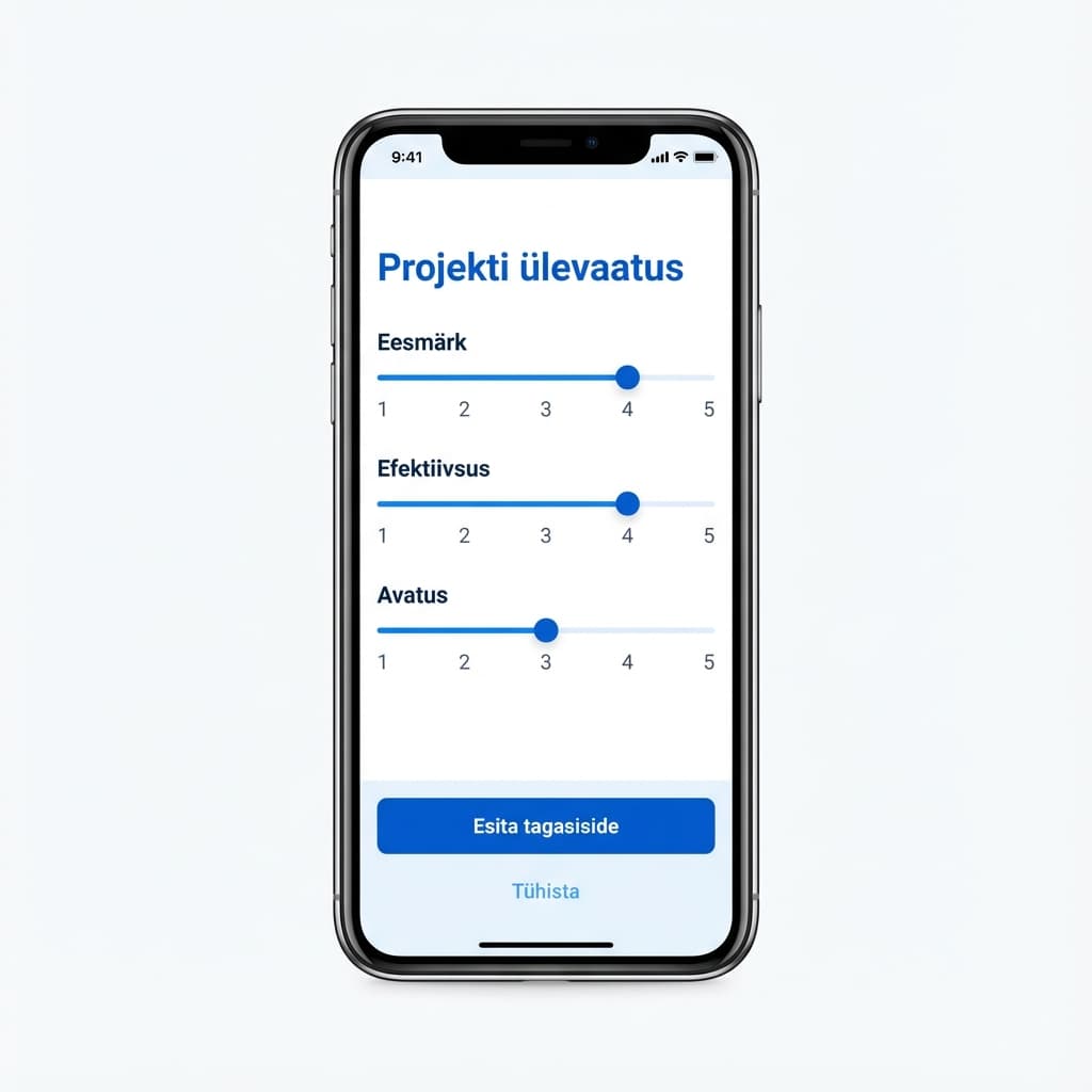 Mobiilne tagasiside vaade